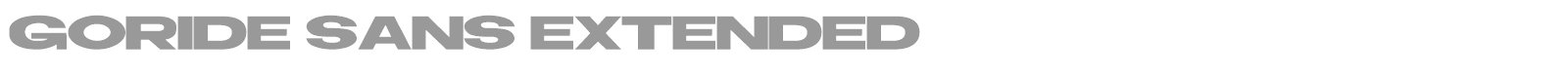 Goride Sans font preview